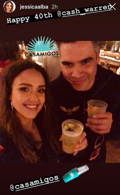 Cash Warren, Jessica Alba, Birthday